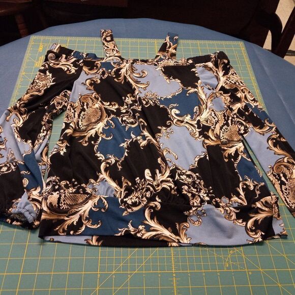 Thalia & Sodi Womens Med Cold Shoulder Long Sleeve Blouse - Picture 5 of 6